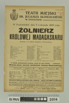 ŻOŁNIERZ KRÓLOWEJ MADAGASKARU