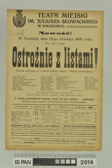 OSTROŻNIE Z LISTAMI!