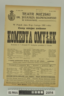 KOMEDYA OMYŁEK