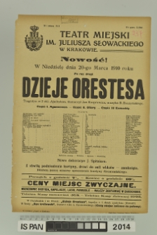 DZIEJE ORESTESA