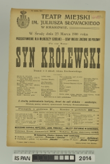 SYN KRÓLEWSKI