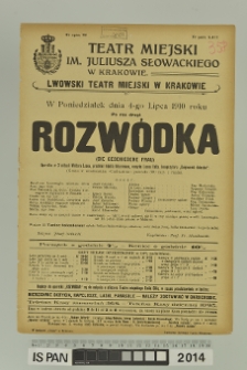 ROZWÓDKA (Die Geschiedene Frau)