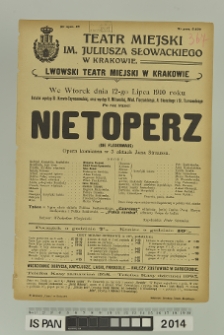 NIETOPERZ (Die Fledermaus)