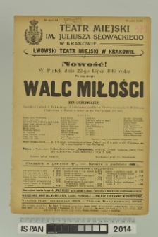 WALC MIŁOŚCI (Der Liebeswalzer)