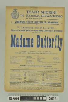 MADAME BUTTERFLY