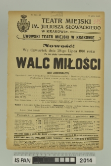 WALC MIŁOŚCI (Der Liebeswalzer)