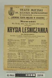 KRYSIA LEŚNICZANKA (Die Förster-Christel)