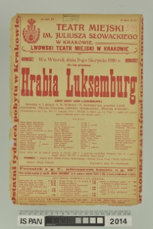 HRABIA LUKSEMBURG Der Graf von Luxemburg)