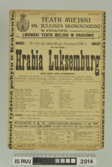 HRABIA LUKSEMBURG Der Graf von Luxemburg)