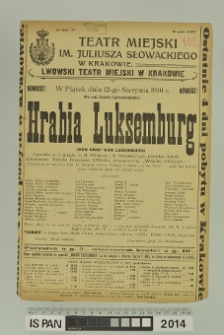 HRABIA LUKSEMBURG Der Graf von Luxemburg)