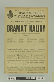 DRAMAT KALINY
