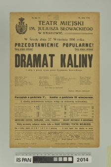 DRAMAT KALINY