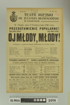 OJ MŁODY, MŁODY!