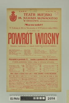 POWRÓT WIOSNY