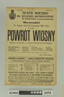 POWRÓT WIOSNY