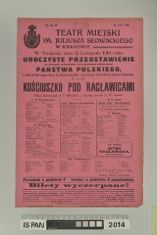 KOŚCIUSZKO POD RACŁAWICAMI