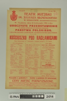 KOŚCIUSZKO POD RACŁAWICAMI