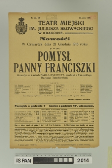 POMYSŁ PANNY FRANCISZKI