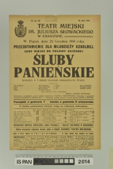 ŚLUBY PANIEŃSKIE