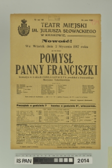 POMYSŁ PANNY FRANCISZKI