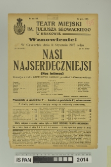 NASI NAJSERDECZNIEJSI (Nos intimes)