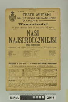 NASI NAJSERDECZNIEJSI (Nos intimes)