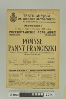 POMYSŁ PANNY FRANCISZKI