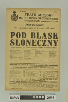 POD BLASK SŁONECZNY