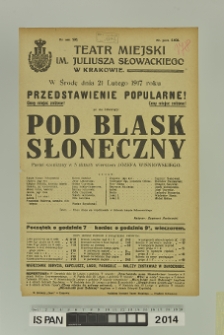 POD BLASK SŁONECZNY
