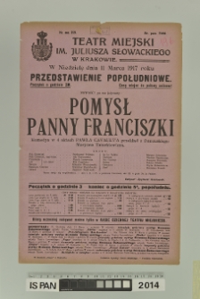 POMYSŁ PANNY FRANCISZKI