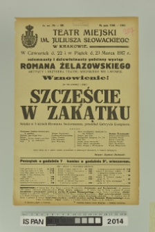 SZCZĘŚCIE W ZAKĄTKU
