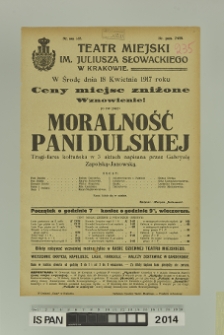 MORALNOŚĆ PANI DULSKIEJ