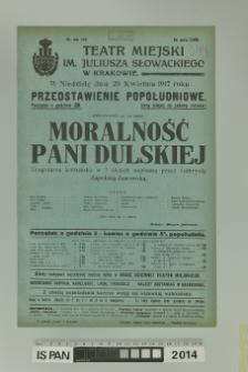 MORALNOŚĆ PANI DULSKIEJ