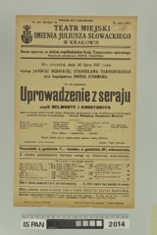 UPROWADZENIE Z SERAJU CZYLI BELMONTE I KONSTANCYA