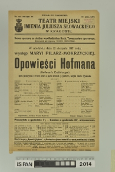 OPOWIEŚCI HOFMANA (Hoffman's Erzählungen)