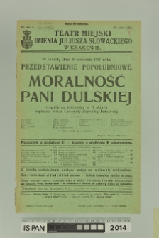 MORALNOŚĆ PANI DULSKIEJ