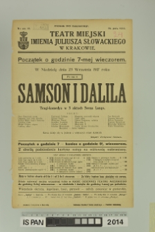 SAMSON I DALILA