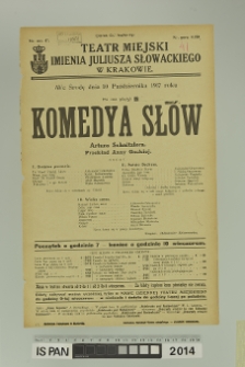 KOMEDYA SŁ&Oacute;W