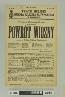 POWRÓT WIOSNY