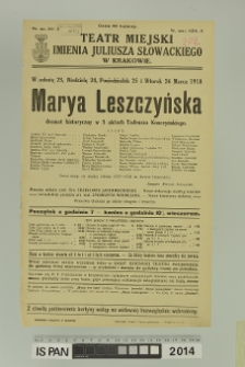 MARYA LESZCZYŃSKA