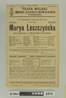 MARYA LESZCZYŃSKA