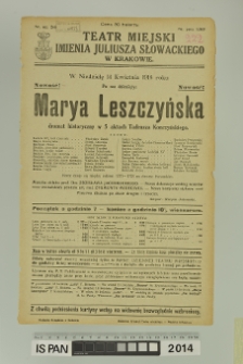 MARYA LESZCZYŃSKA