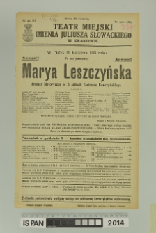 MARYA LESZCZYŃSKA