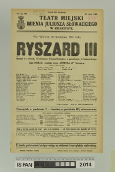 RYSZARD III