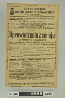 UPROWADZENIE Z SERAJU CZYLI BELMONTE I KONSTANCYA