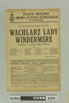 WACHLARZ LADY WINDERMERE