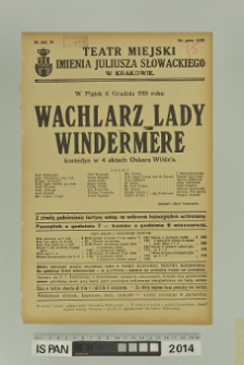WACHLARZ LADY WINDERMERE