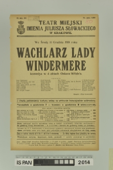 WACHLARZ LADY WINDERMERE