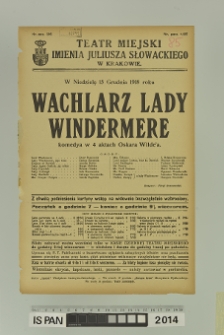 WACHLARZ LADY WINDERMERE
