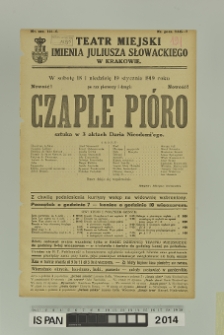 CZAPLE PIÓRO